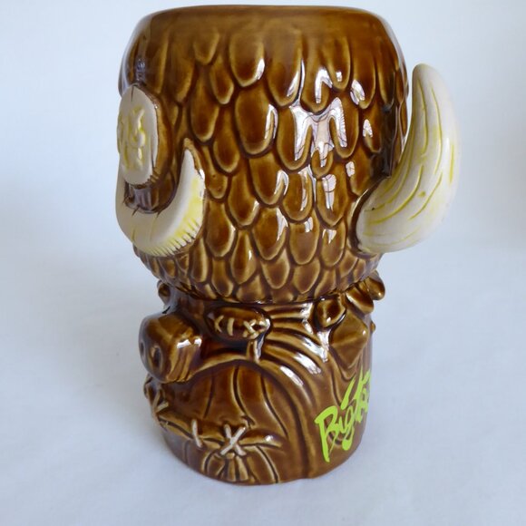 NEW 2018 SIGNED SHRUNKEN FRED FLINTSTONE FLINTSTONE'S BIG TOE CERAMIC TIKI MUG - Picture 10 of 12